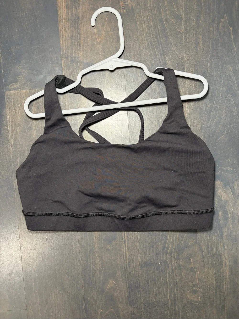 Lululemon Black Strappy Sports Bra Size 6
